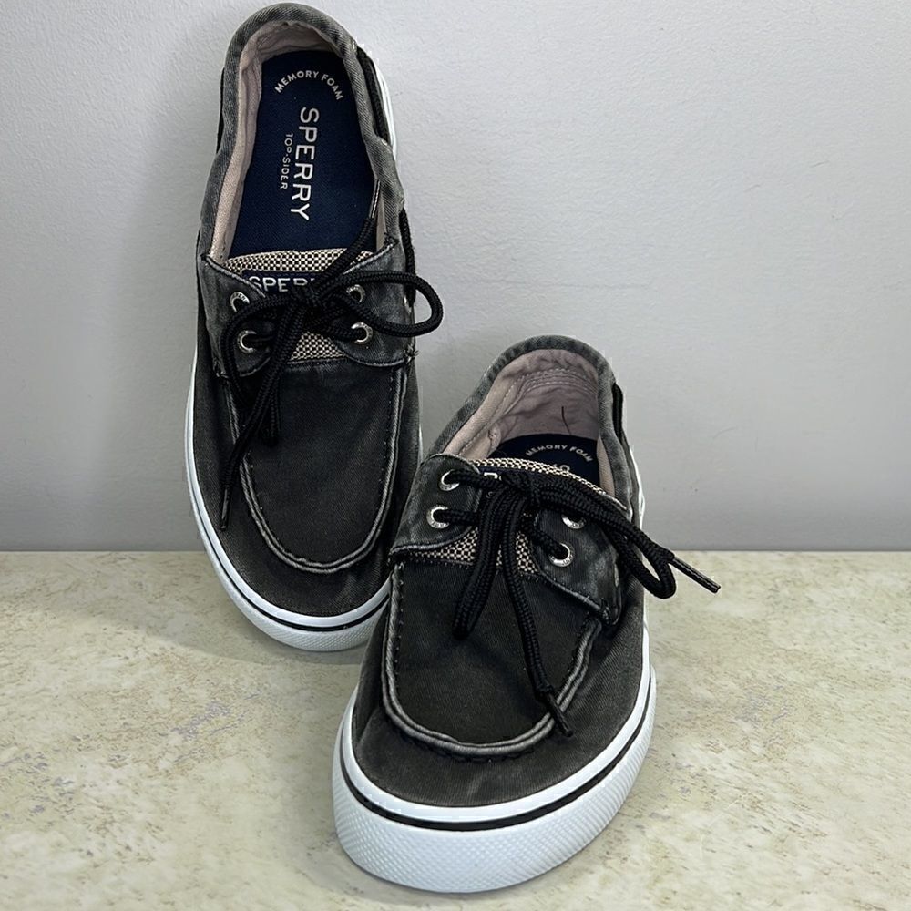 Sperry Topsider Black Denim M8.5